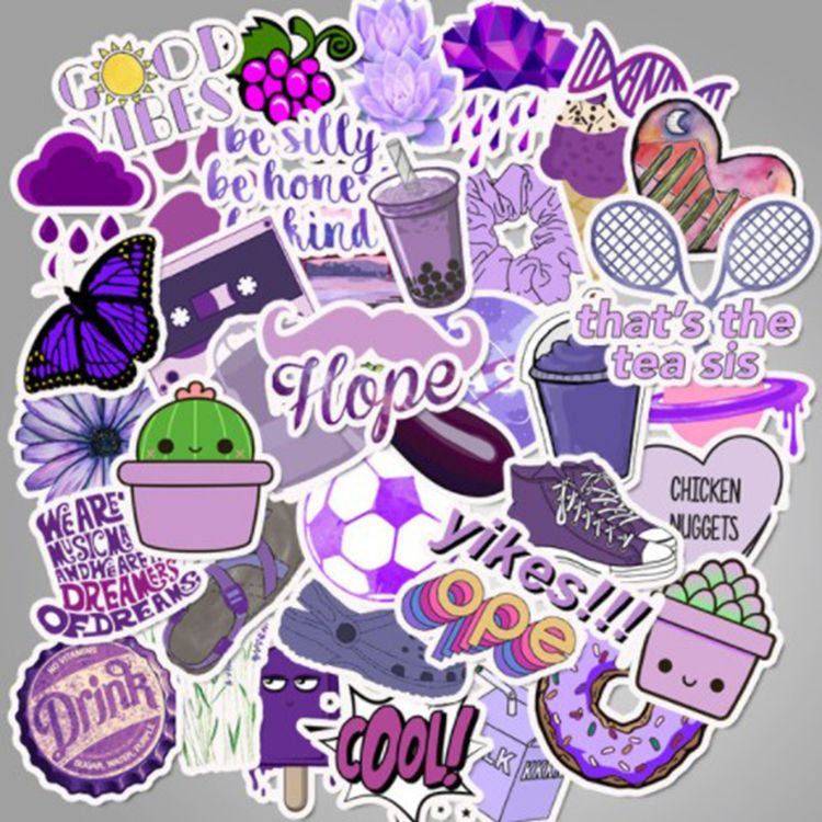 Cute Cartoon Drinks Stickers 50 Pcs Trendy Style Stickers Laptop Stickers  Pack Cool Sticker for Pad MacBook Car Snowboard Bicycle Luggage Water Cup