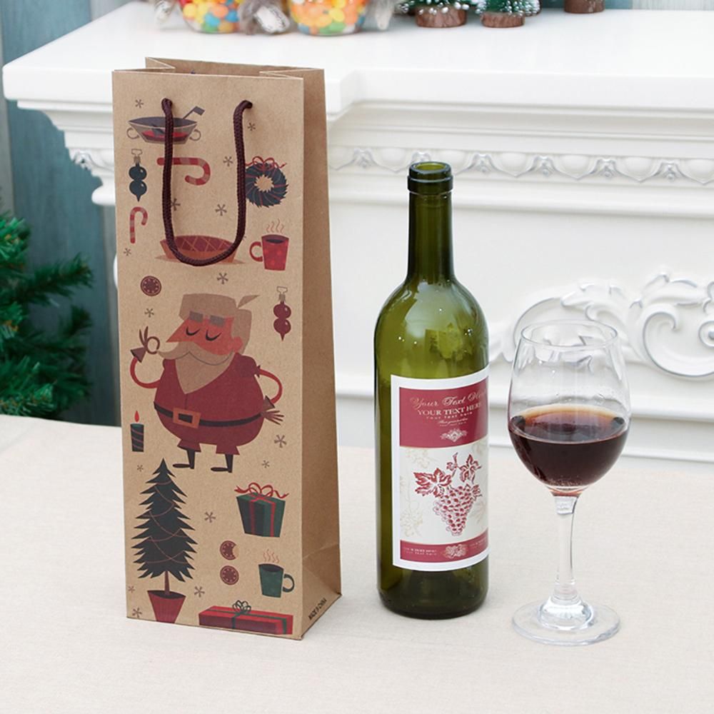 Download Pack Merry Christmas Kraft Paper Gift Bags Snowman Santa Claus Wine Bottle Packing Bag Xmas Decoration Party Favor Bags From Shuishu 12 9 Dhgate Com