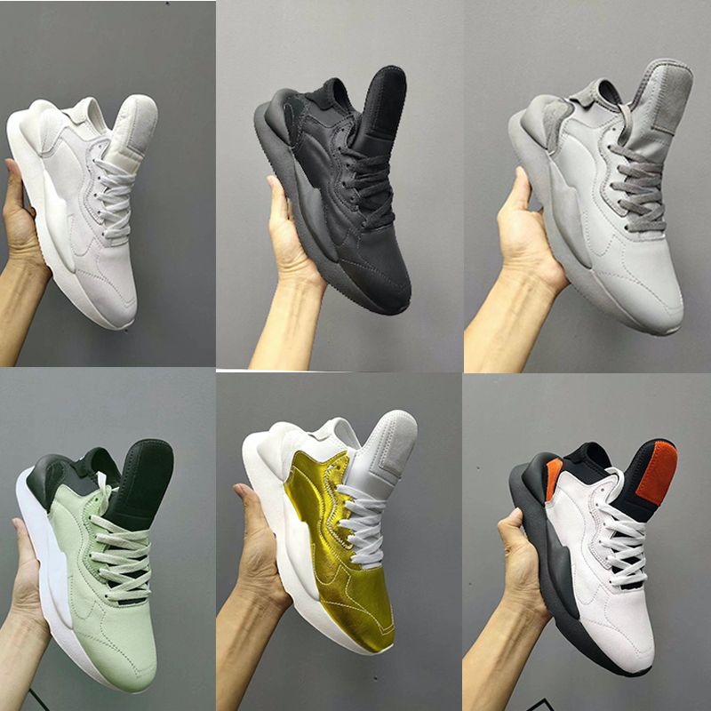 Mens Sneakers Y 3 Kaiwa Chunky Basketball Shoes Genuine Leather Women ...