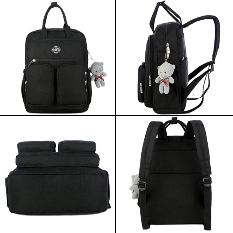 2019 moda mujer mochila impermeable Nylon suave mango sólido Multi-B 2019 moda mujer mochila impermeable Nylon suave mango sólido Multi-B