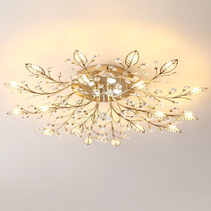 Vintage Flower Ceiling Light Loft LED Ceiling Lamp Living Room Bedroom