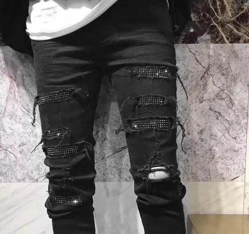 black amiri jeans men