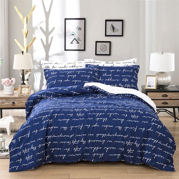 Couple Bedding Set Soft Quilt Cover Set Duvet Cover Pillowcase