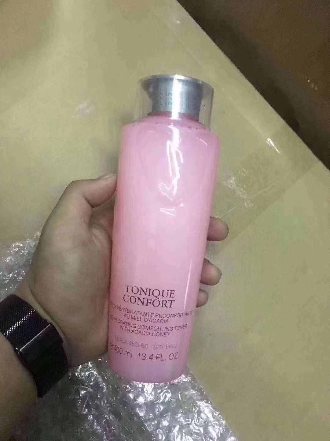 Famous Brand Pink Toner Pink Tonique Confort 400ml PE HYDRATING Comforting Toner Skin Care Free