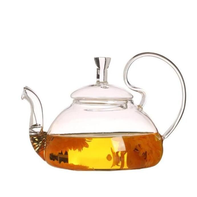 NGCSH Bollitore Teiera di Alta qualità Exquisite Smaltato Cristallo di Vetro Resistente al Calore Teiera Accessori da Cucina Regali di Nozze Rose Water Teapot 