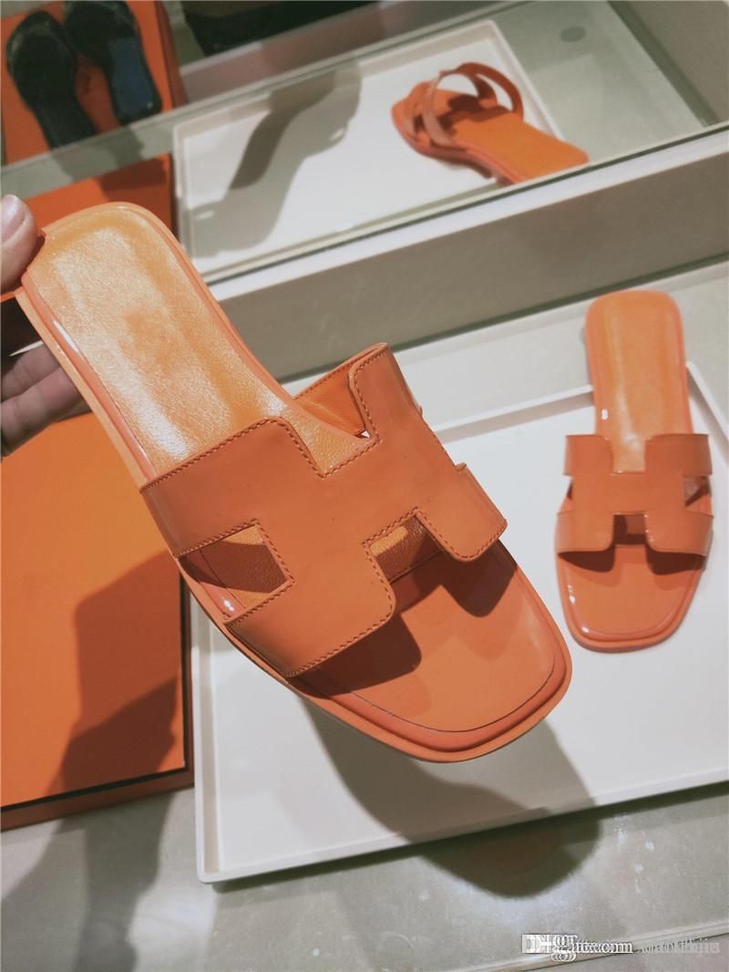 female hermes slippers