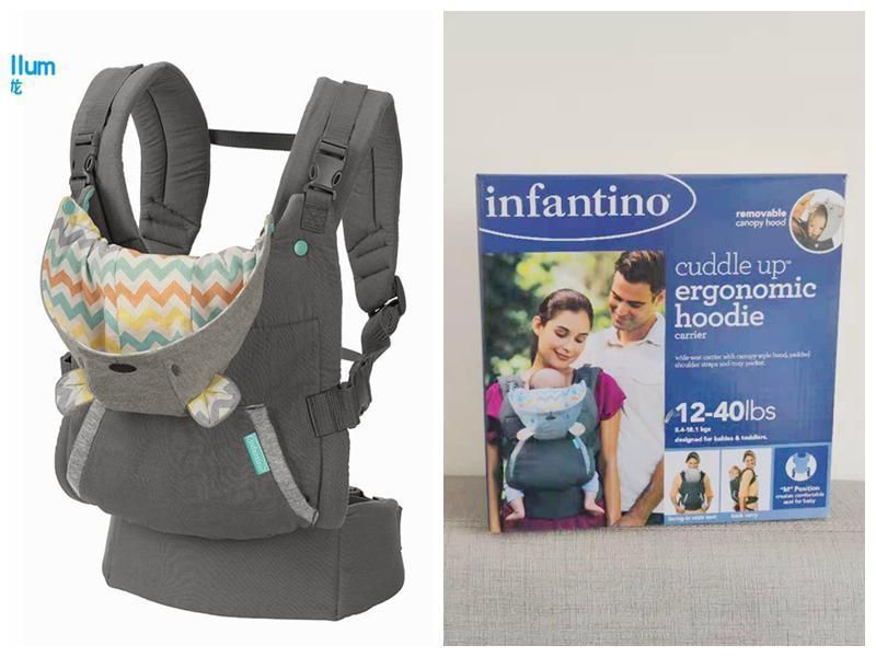 infantino moletom com capuz baby carrier