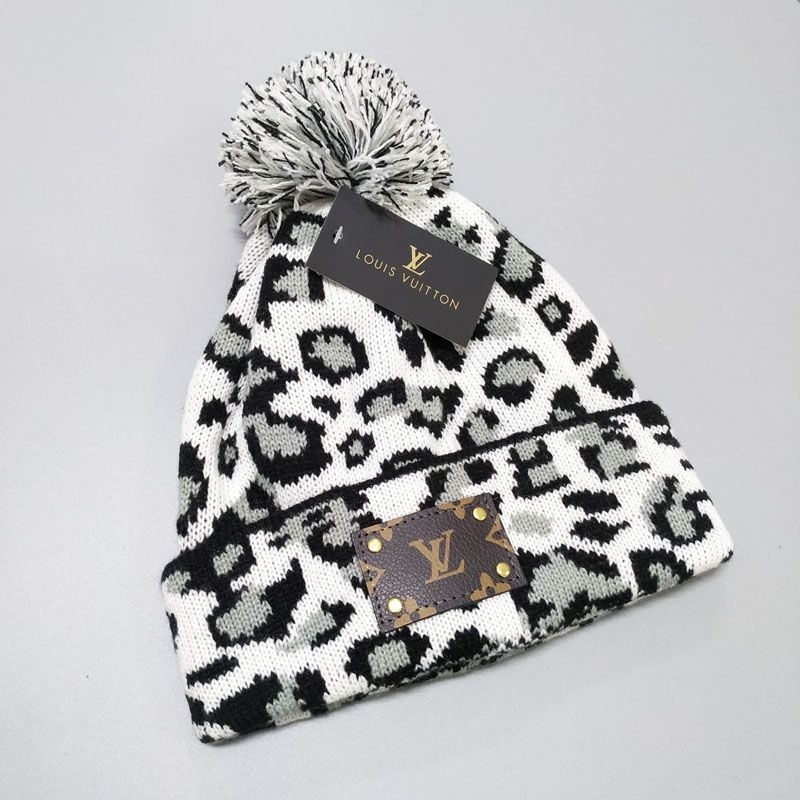 mens white bobble hat