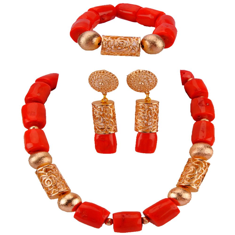 nigerian coral bead jewelry
