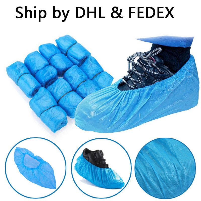 2020 Plastic Waterproof Disposable Shoe Covers Rain Day Carpet Floor