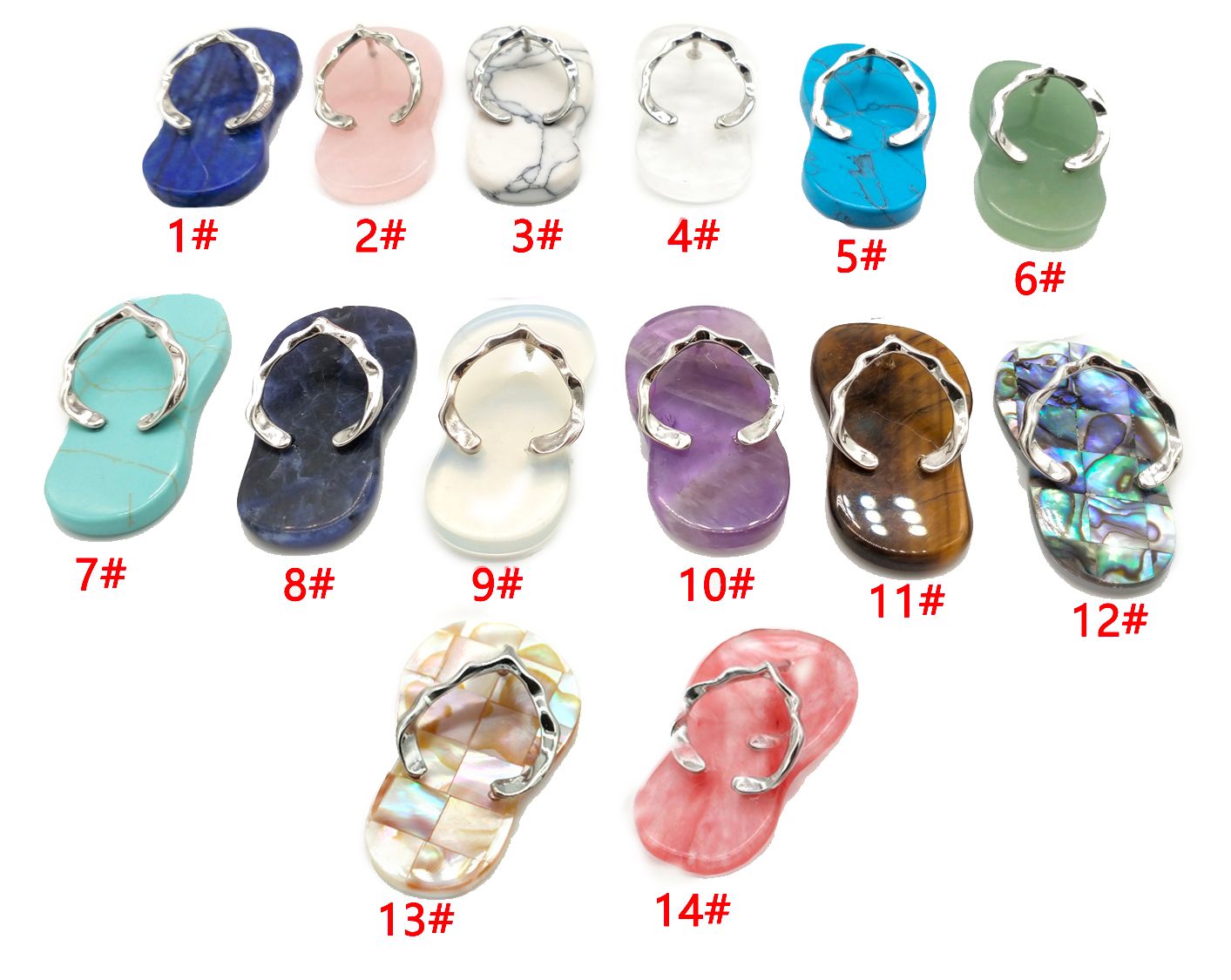gemstone flip flops