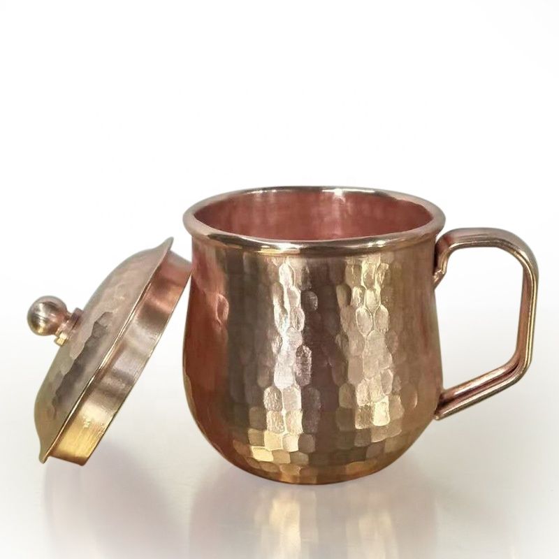 New Arrival Copper Moscow Mule Cup, Solid Copper Classic Round Handle