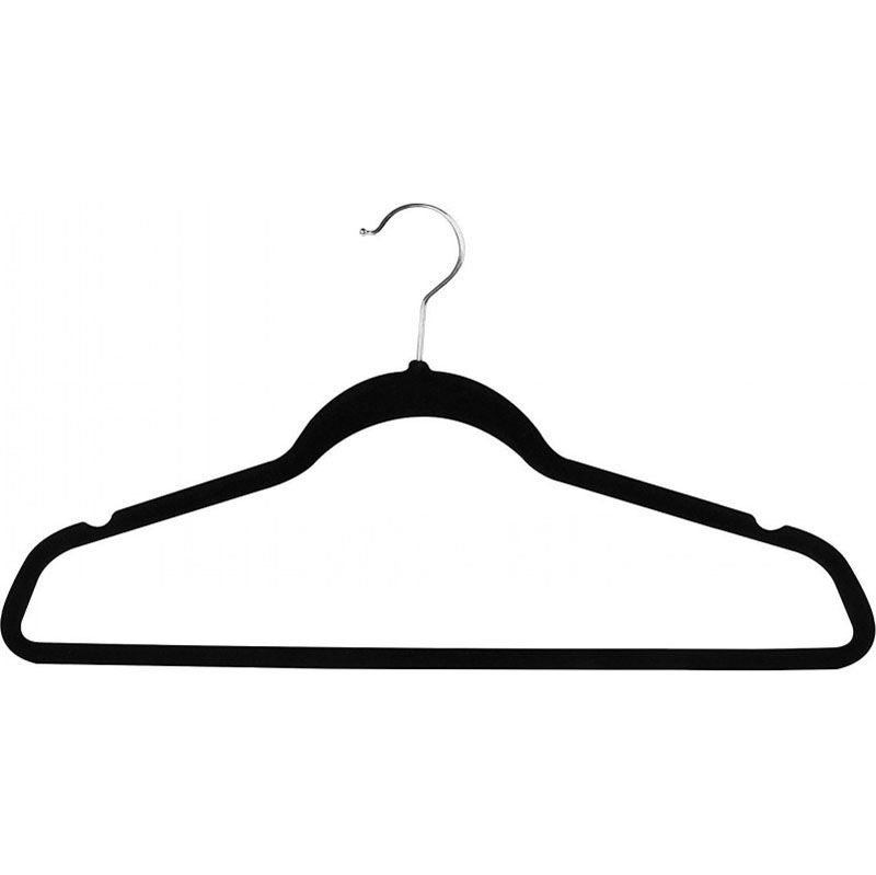 Pas de glissement assez fort et un espace d/économie avec des clips en m/étal//Grooves Chrom/é//Crochet for manteau//Pantalons//Veste 12pcs ClearloveWL Cintre Pantalon velours Hangers
