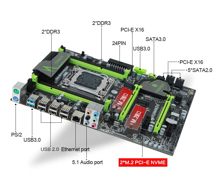 Huanan x79 схема подключения передней панели