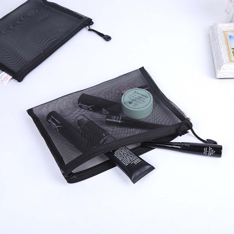 Compra Negro Rejilla Transparente Cosmética Bolsa De Viaje Mujeres Función  De Maquillaje Bolsa De La Cremallera Del Organizador Del Almacenaje De La  Bolsa Neceser De Lavado De Belleza Barato | Entrega Rápida