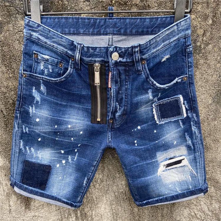 ripped black denim shorts men