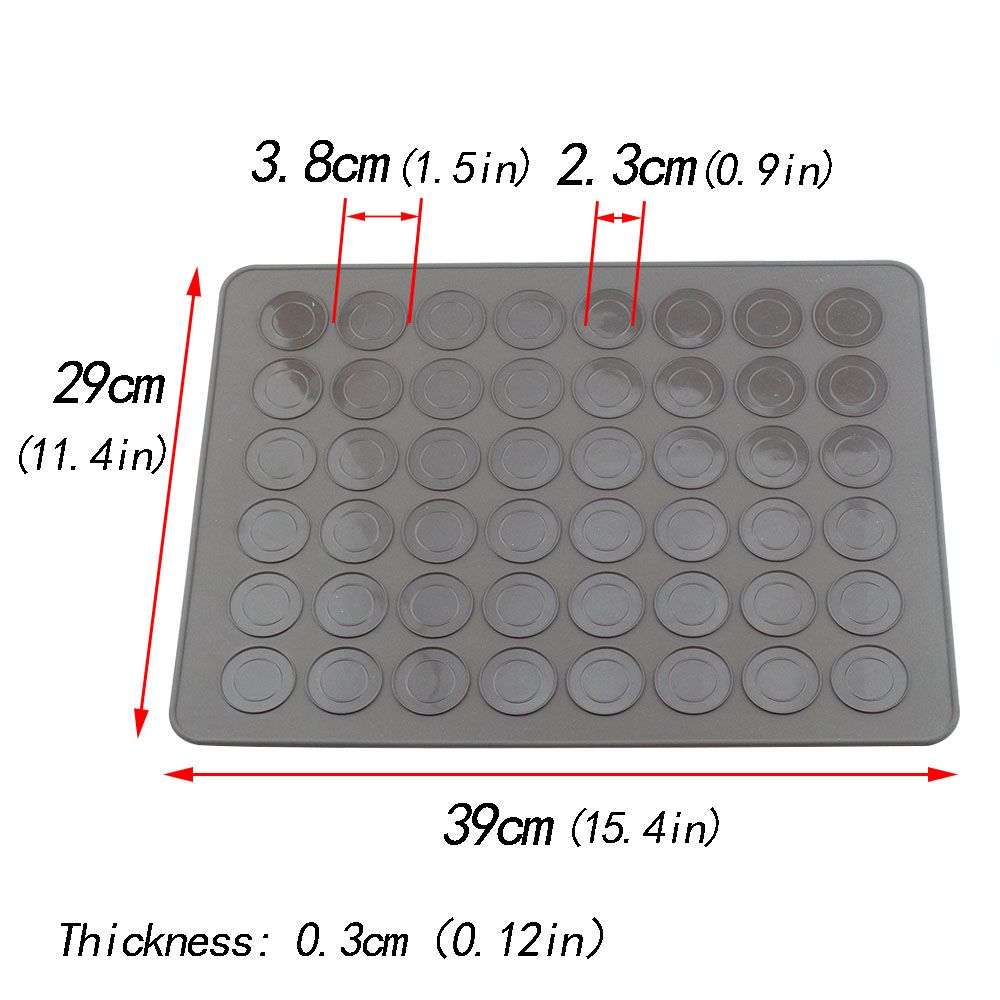 Macaron Baking Mat 48 Capacity Macaron Kit Non Stick Silicone Pastry Mat Baking