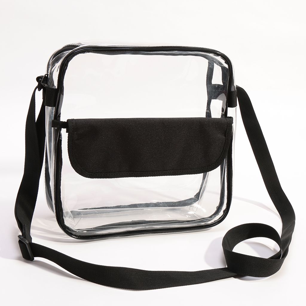 clear bag with strap