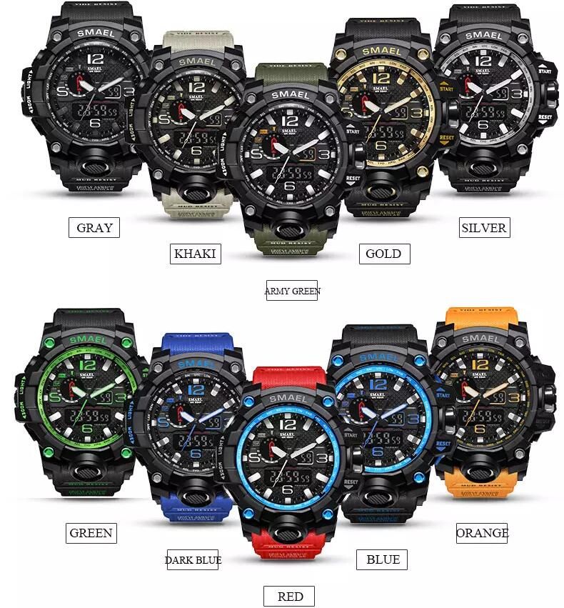 Wholesale NEW Digital Dual Display Round Dial Large Water Resistan  Wristwatch Schoole Men Sports Smael Watch Drop Shipping By Superfactory2019  Under $6.81 | DHgate.Com