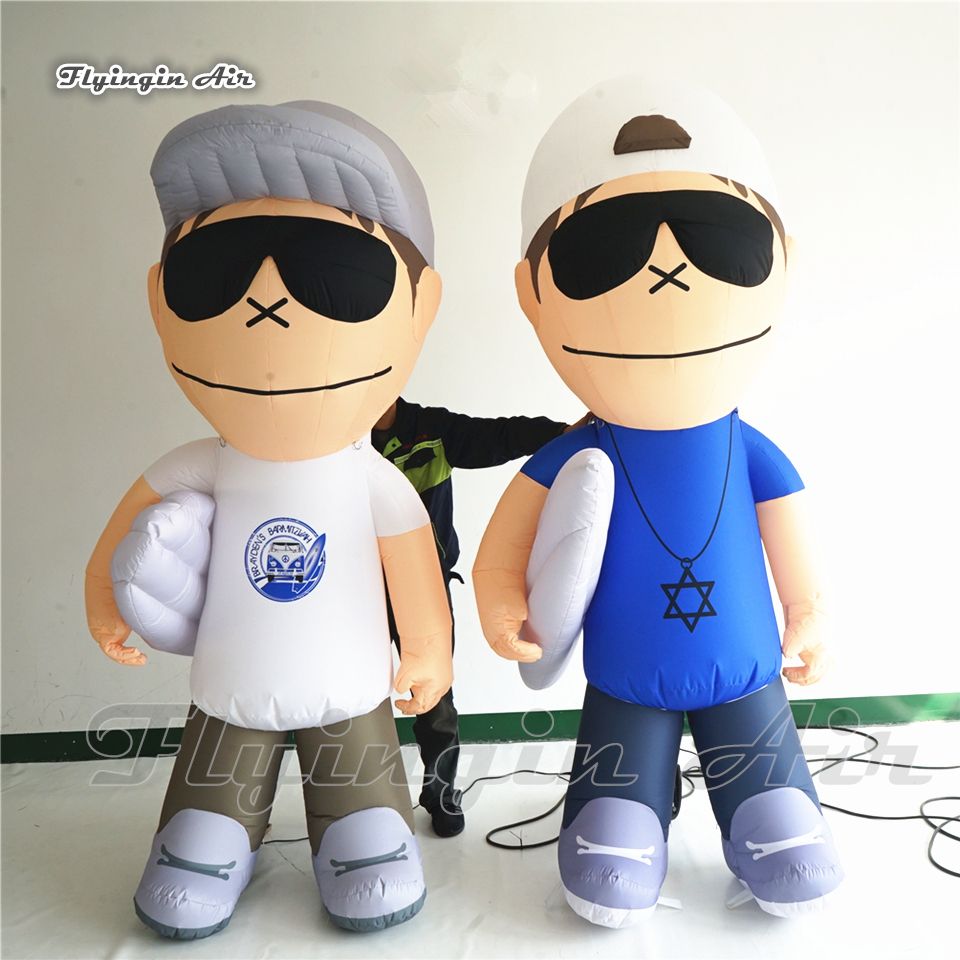 Custom Printed Advertising Inflatable Figure Mascot 2m Cool Blow Up