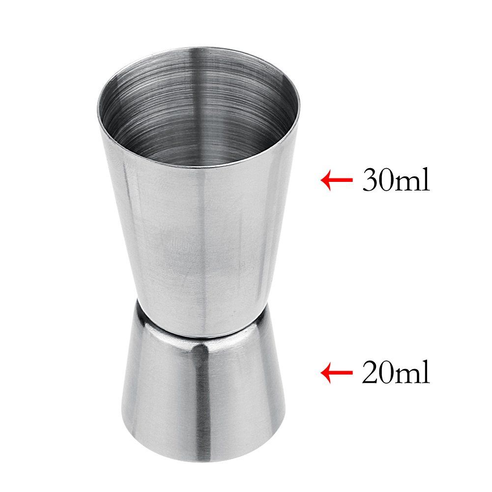 Doppio cocktail Jigger 40/20cc misurino in acciaio inossidabile 304 Misurino per cocktail Jigger Bar Misurino per alcol Strumento per la misurazione dell'alcol per bar bartending 