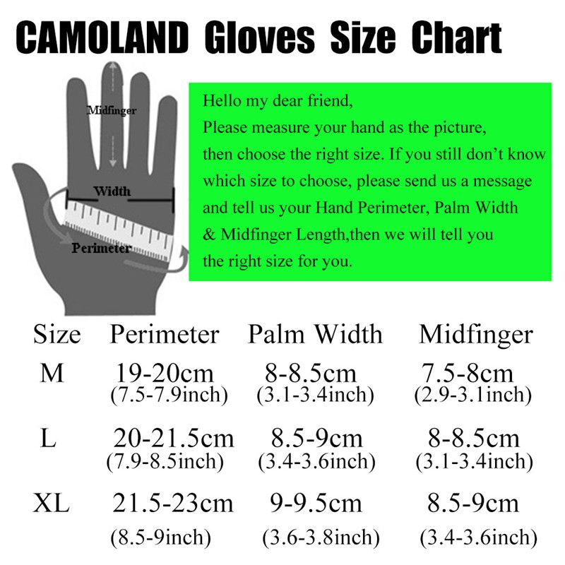 Hotfingers Size Chart