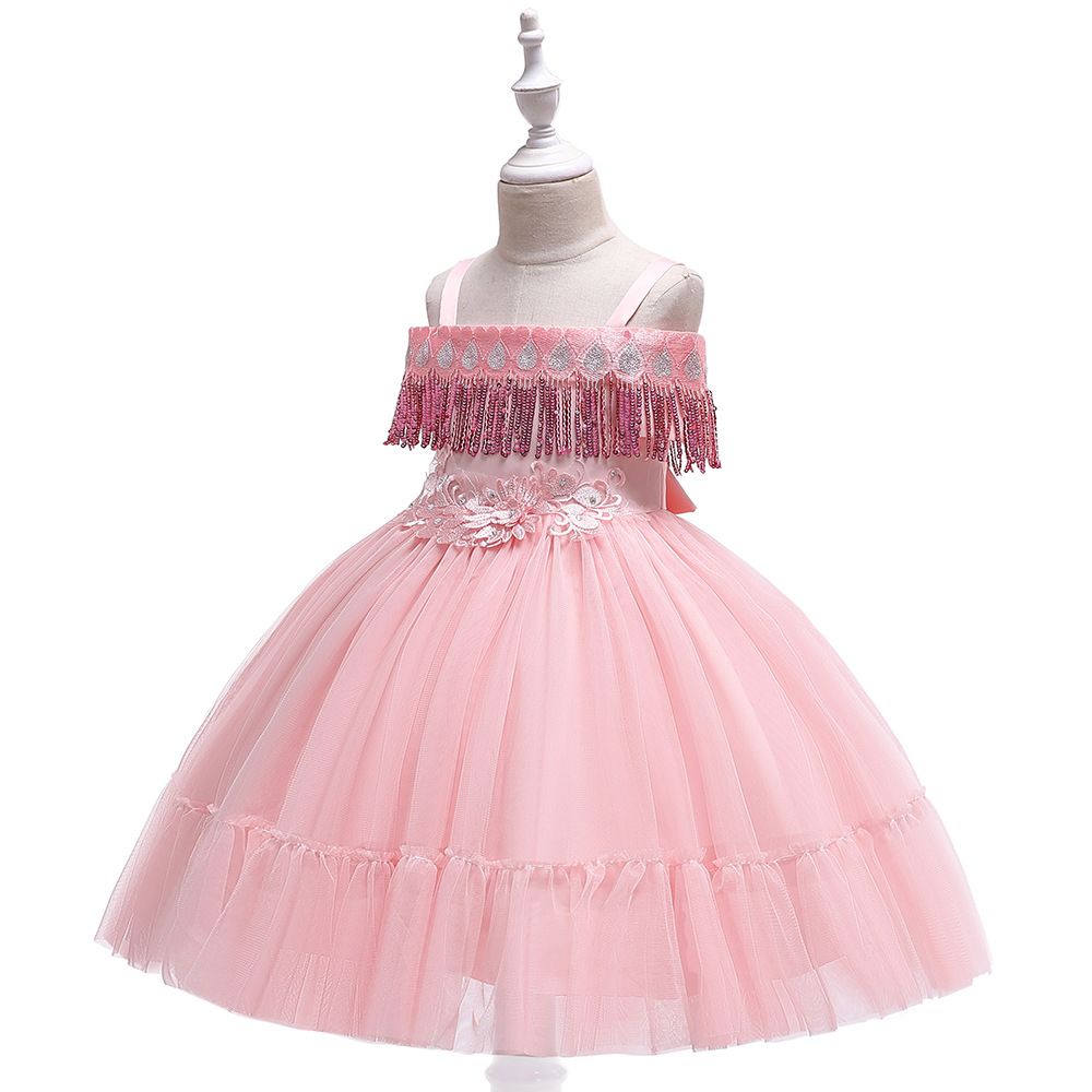 one shoulder dress for baby girl