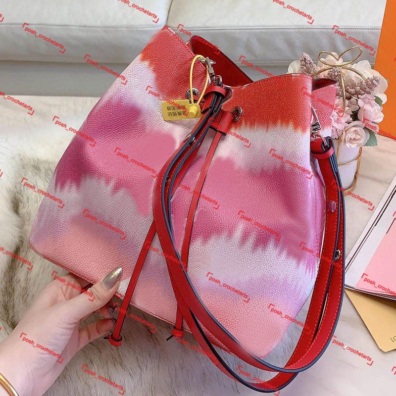 pastel bucket bag