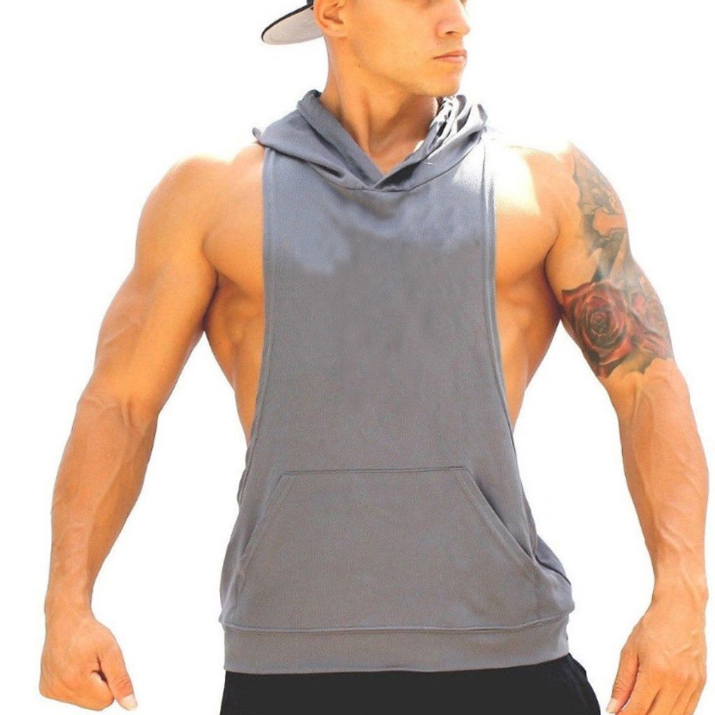 Dooxii Hombre Sin Mangas Secado R/ápido Entrenamiento Chaleco Camiseta Transpirable Fitness M/úsculo Top Camisetas