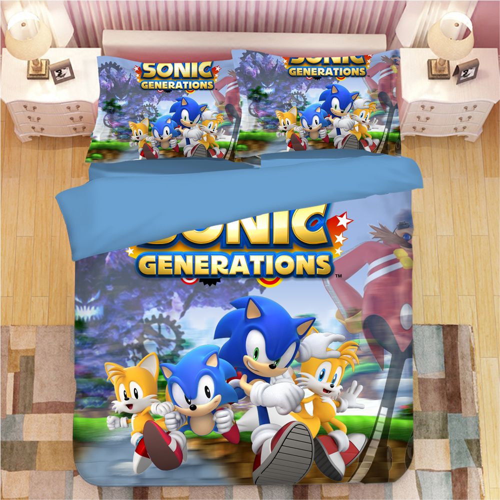 3d Sonic The Hedgehog Bedding Sets Cartoon Duvet Covers