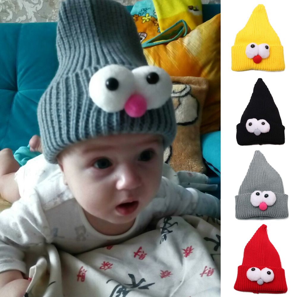 Toddler Kids Girl Boy Baby Infant Winter Warm Crochet Knit Hat Beanie Cap