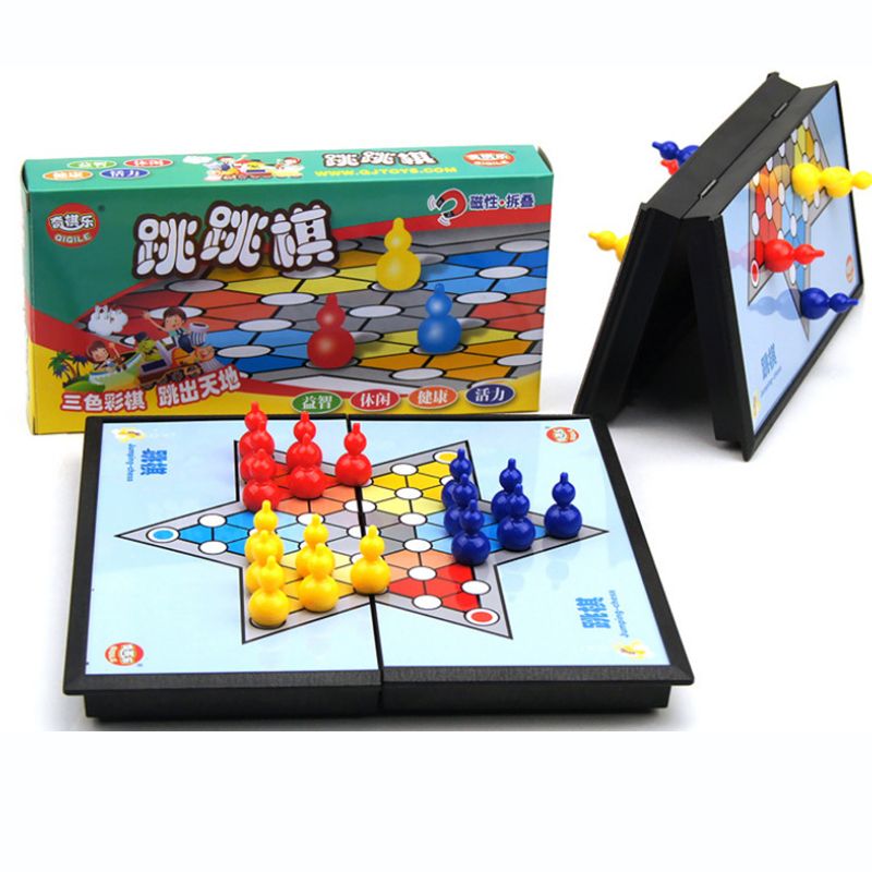 Hexagon Checkers Family Interactive Game Wooden Checker Game Educational Toy
