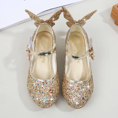 eczipvz Toddler Shoes Children Shoes Girls Fashion Stage High Heel Dance  Performance Princess Single Shoes Girls Shoes 10 Years Old (Gold, 4 Big  Kids)