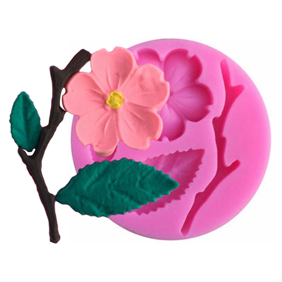 3D Food-grade Silicone Mold Peach Blossom Cake Decorating Tool Candy Baking Mold