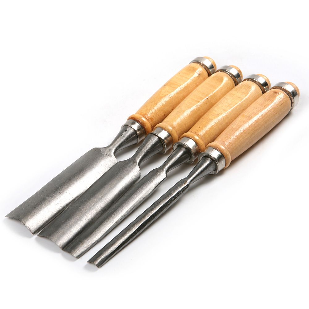 ocupado Afectar Dependiente 4Pcs 240mm Herramienta de cincel para tallar madera 45 # Juego de gubias de madera de acero ocupado Afectar Dependiente 4Pcs 240mm Herramienta de cincel para tallar madera 45 # Juego de gubias de madera de acero