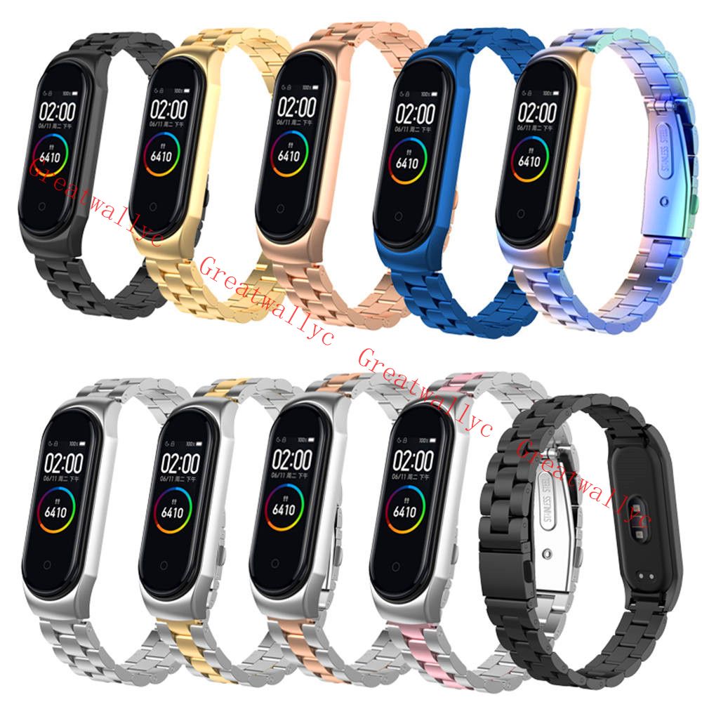Metal Strap For Xiaomi Mi Band 4 Screwless Stainless Steel Bracelet Strap For Mi Band 4 Wristband Strap Watch Accessory Iwatch Strap Leather Strapped Watches From Snowwhitedream 3 97 Dhgate Com