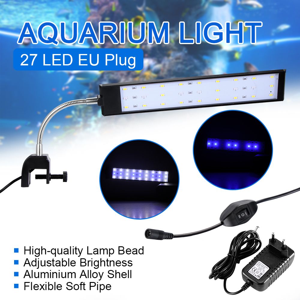 Aquarium Led Lighting Clamp Lamp blue And White Light Jiujiuso 新作通販