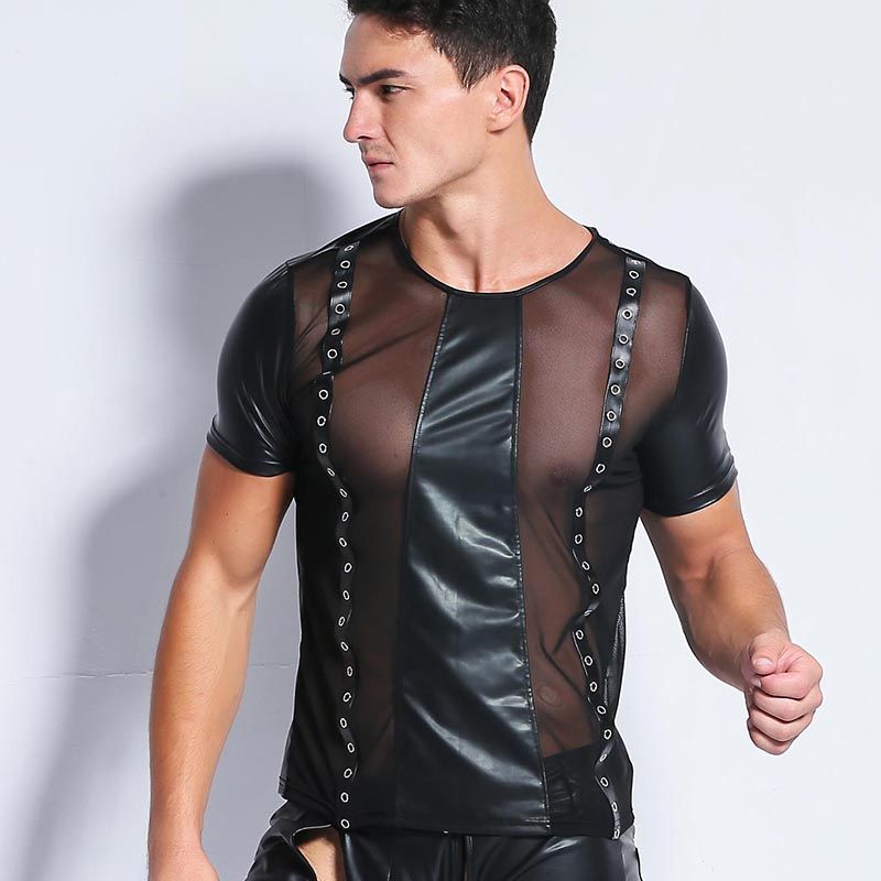 camiseta malla hombre