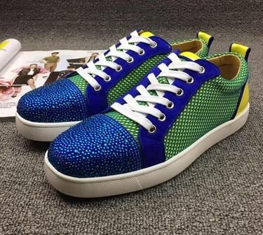 Designer Red Bottom Loafers For Men Women Casual Shoes Genuine