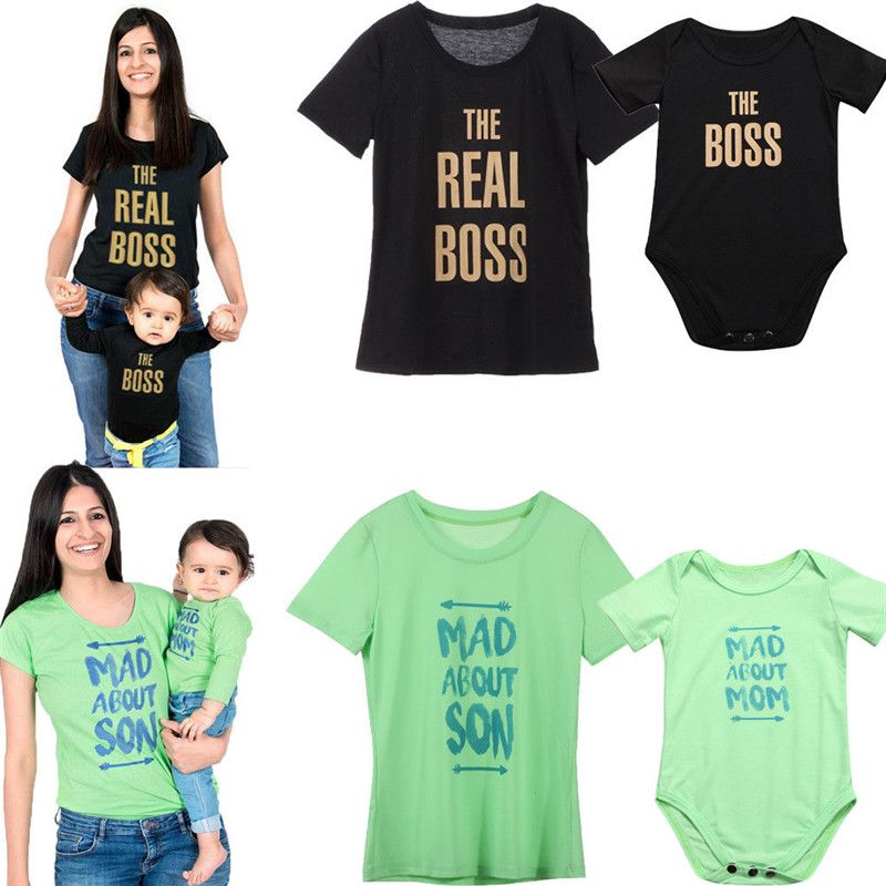mom and baby boy matching shirts