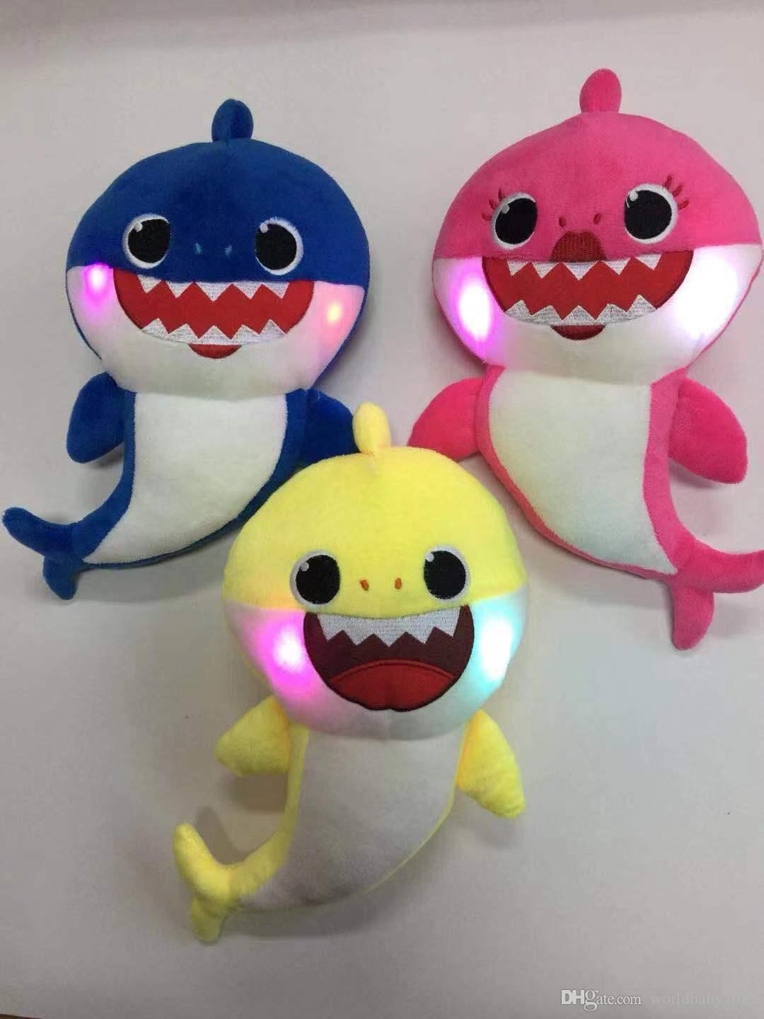 baby shark stuffed animal that sings english