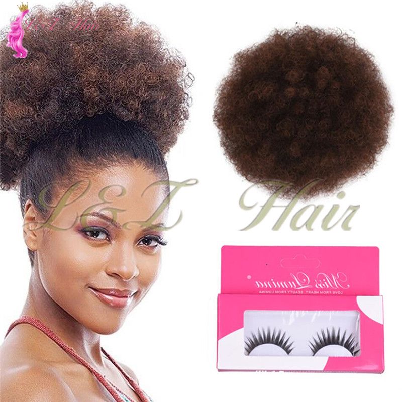 Beauty Synthetic Afro Curly Hair Bun 50g Kanekalon Drawstring