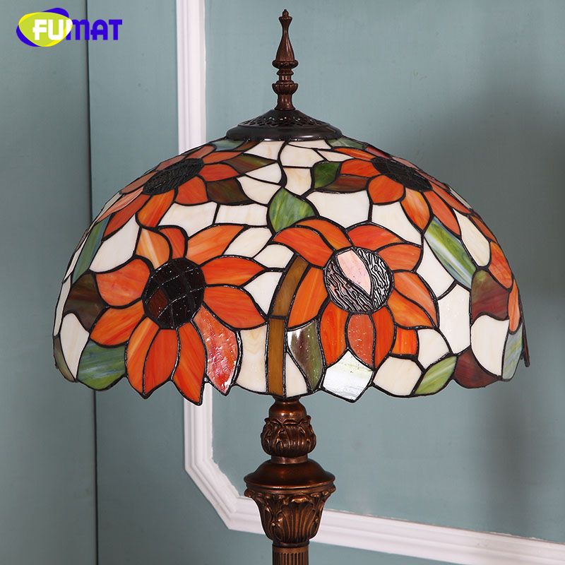 2020 Fumat Pastoral Sunflower Shade Floor Lamps Brief Modern