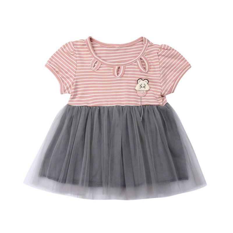 2020 Toddler Girl Mesh Dress Short Sleeve Fancy Party Dresses Clothes Outfit Summer Fashion Casual Dresses From Gl8888 6 32 Dhgate Com