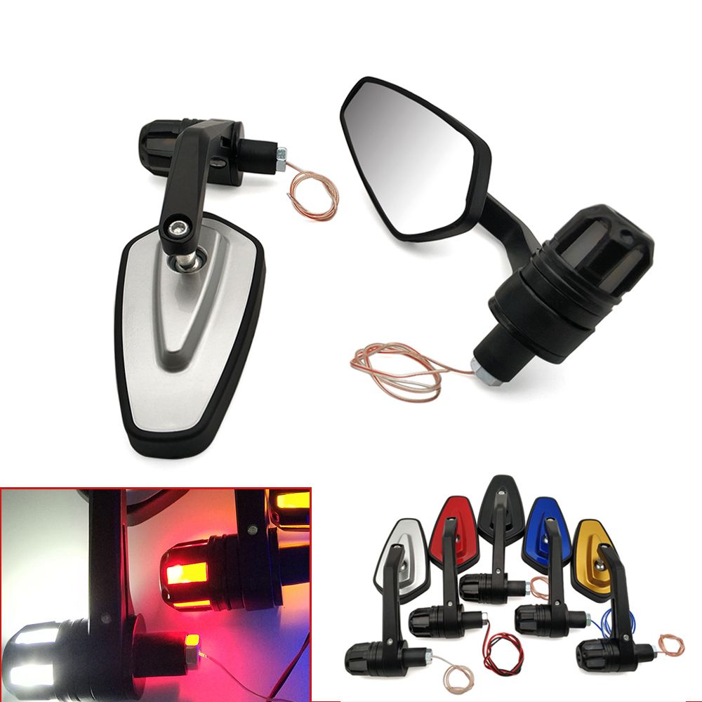 Motorcycle Handle Mirror With Turn Led Signal Light For Yamaha V Motorcycle Handle Mirror With Turn Led Signal Light For Yamaha V