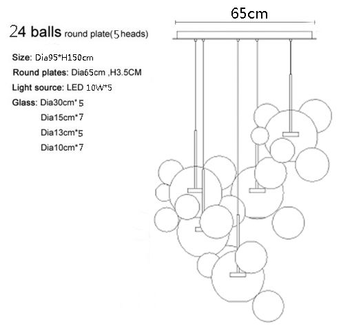 Base redonda de 24 bolas