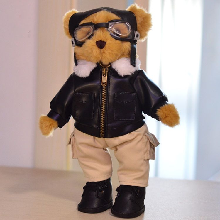 teddy bear pilot outfit