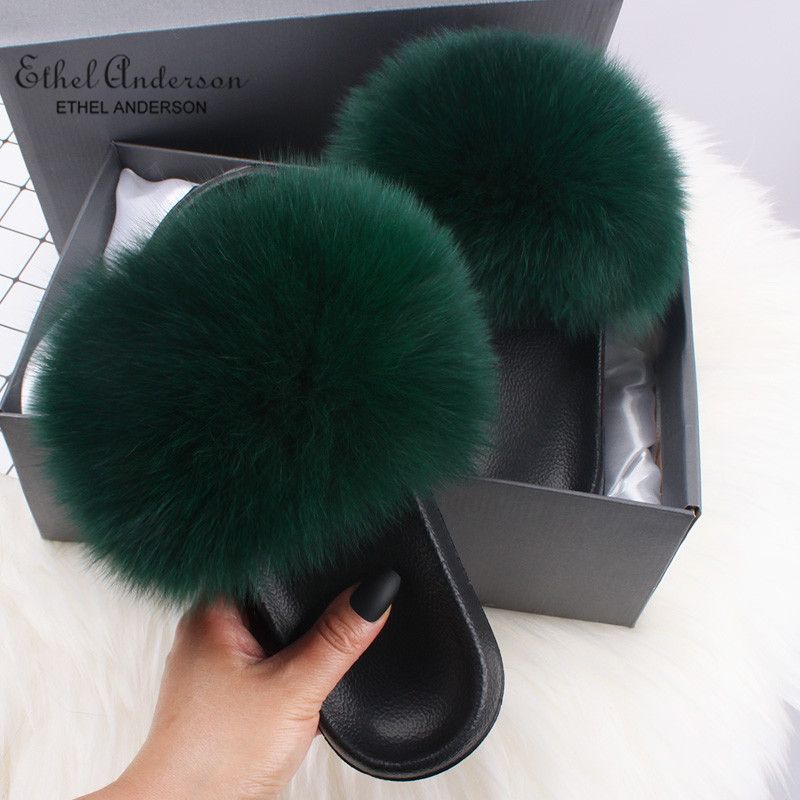 Dark Green Fox Furt