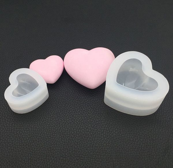 Silicone Resin Mold 3D Heart Transparent Flexiable Reusable Silicone Molds  Resin Ornaments Soap Mould Clay Molds 8CM 5.5CM From 1,52 €