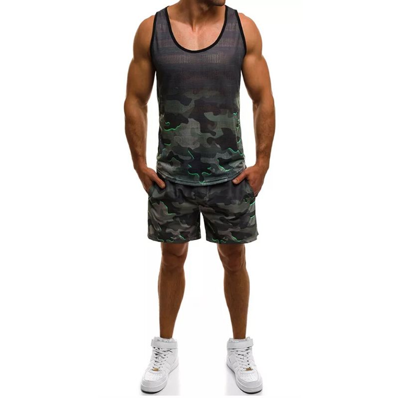 mens tracksuit shorts set